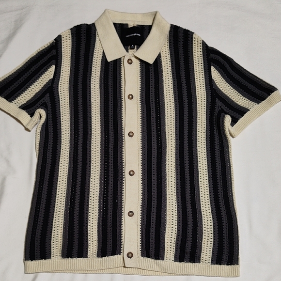 Lucky Brand Other - Urban Outfitters Black and Cream Striped Button Down Shirt
